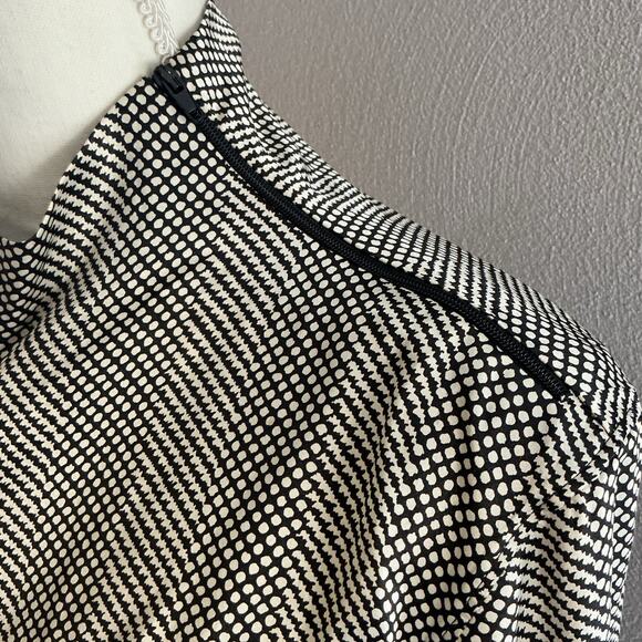 The Look Randolph Duke Vintage Long Sleeve High Collar Tie Front Blouse Women 10 - Picture 3 of 12